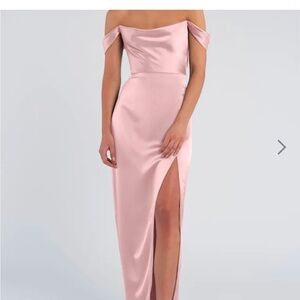 Elegant Pink Off-Shoulder Dress